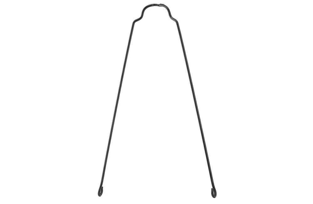 Подпорка крыла фигурная 20" 257мм. стальная чёрная