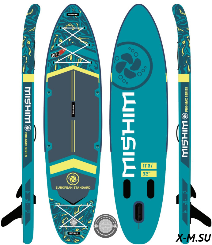 SUP (САП) Доска MISHIMO PRO-MAX Light Teal 12,6’ (385см) SUP (САП) Доска MISHIMO PRO-MAX Light Teal 12,6’ (385см)