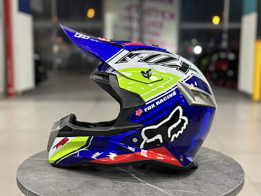 Шлем кроссовый HETOSHI Сине-желто-красный AD3-14 цв.  р. XL