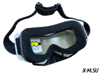 Очки зимние HETOSHI FJ05-2-1 (двойное стекло) цв. оправы Бело-черный цв.стекла прозрачный