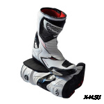 Мотоботы REBELHORN LAP white/black  с перфорацией