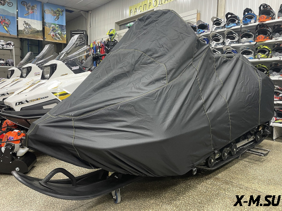 Чехол транспортировочный снегохода Stels Ермак 600L черный полиэстеровая ткань Оксфорд ПРЕМИУМ качес