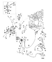 Электрические компоненты 4-Х ТАКТНОГО ПЛМ MERCURY F15 Серийный номер от 0G590000 до 0G760299
