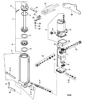 Компоненты силовой отделки 2-Х ТАКТНОГО ПЛМ MERCURY 55 Серийный номер от 9973100 до 0P016999