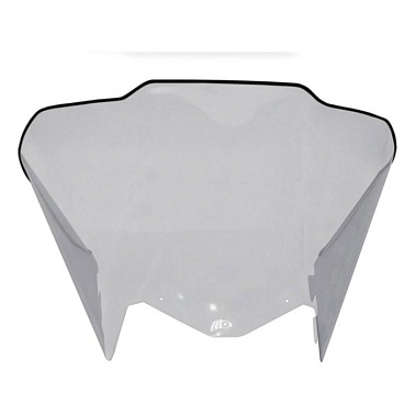 Стекло ветровое для снегохода BRP Tundra LT-550F, LT V-800 (2008-2009 МГ) (выс 45см, тол. 2мм, ПЭТг)