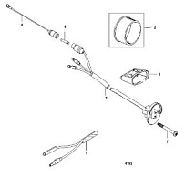 Компоненты гидроподъема 4-Х ТАКТНОГО ПЛМ MERCURY 50 Серийный номер от 0P153500 до 0P400999