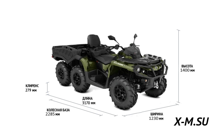 Квадроцикл BRP CAN-AM OUTLANDER MAX 6X6 XU+ 1000 T