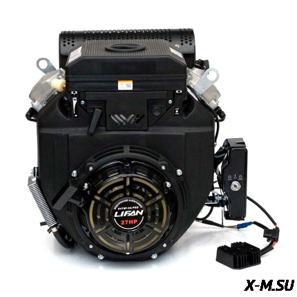 Двигатель Lifan LF2V78F-2A PRO(New), 27 л.с. D25, 3А, м/радиатор