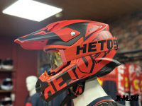 Шлем кроссовый HETOSHI OF836 EXOSS CROSS PRO MX289 цв.Красный с черными вставками Матовый р.XXL